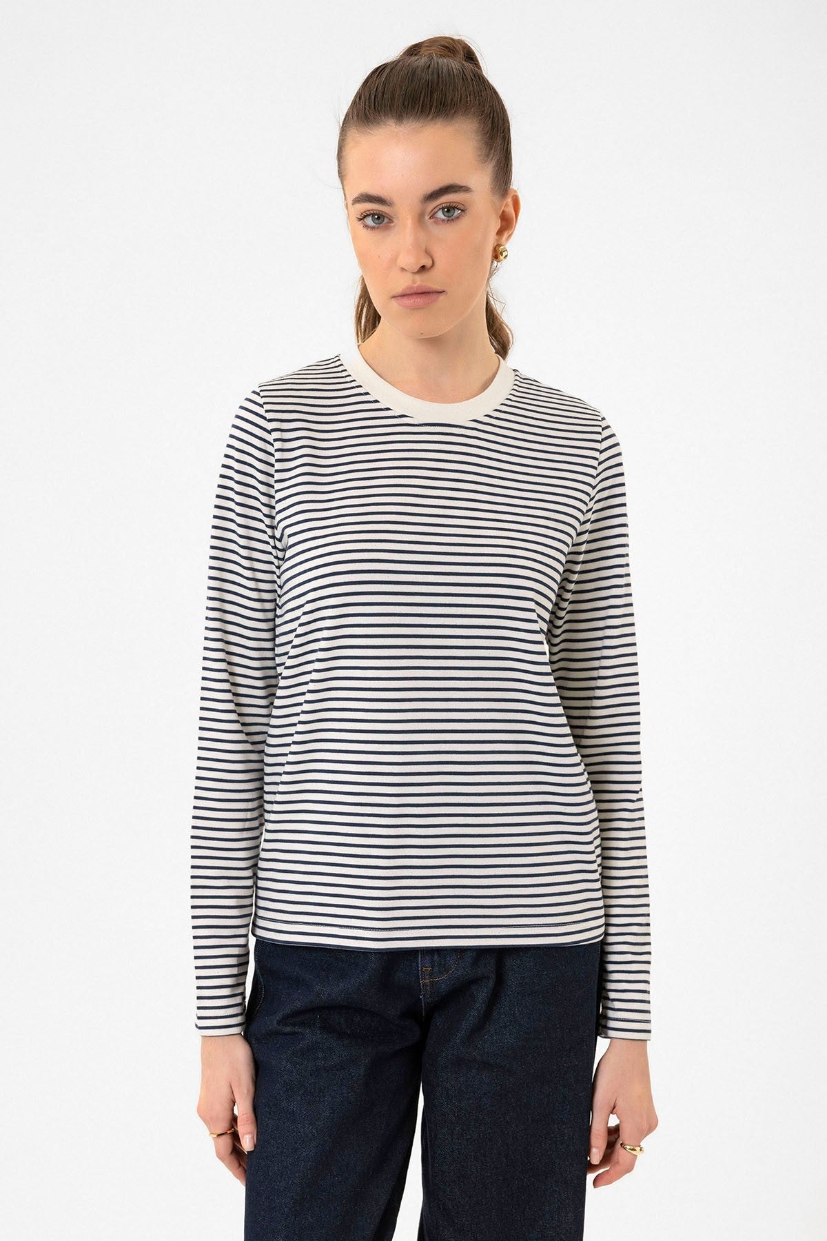 Antioch Women's Striped Seasonal Sweater