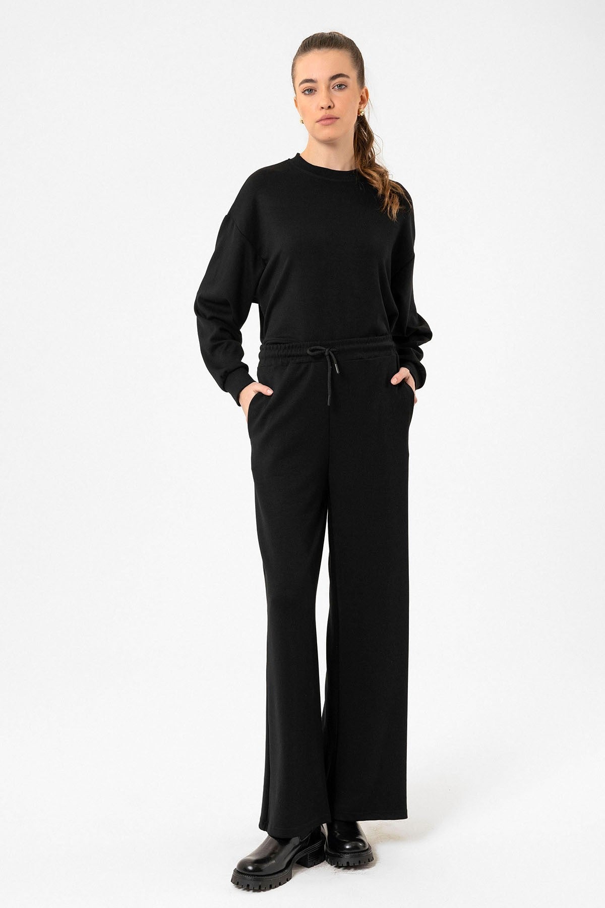 Women's Flared-Leg Sweatsuit Set