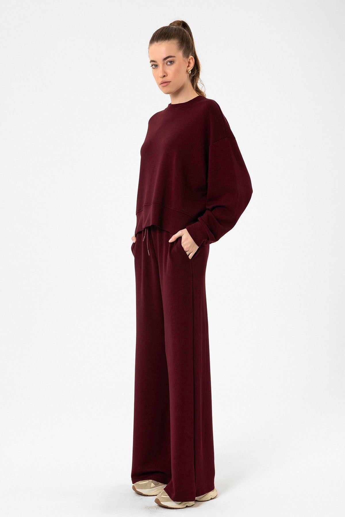 Women's Flared-Leg Sweatsuit Set