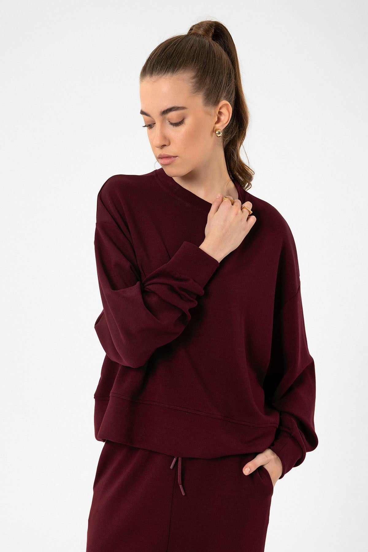 Women's Flared-Leg Sweatsuit Set