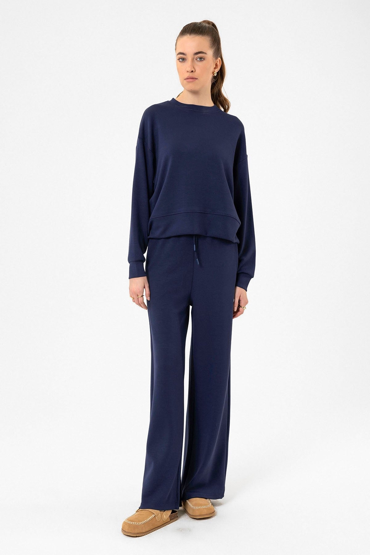 Women's Flared-Leg Sweatsuit Set