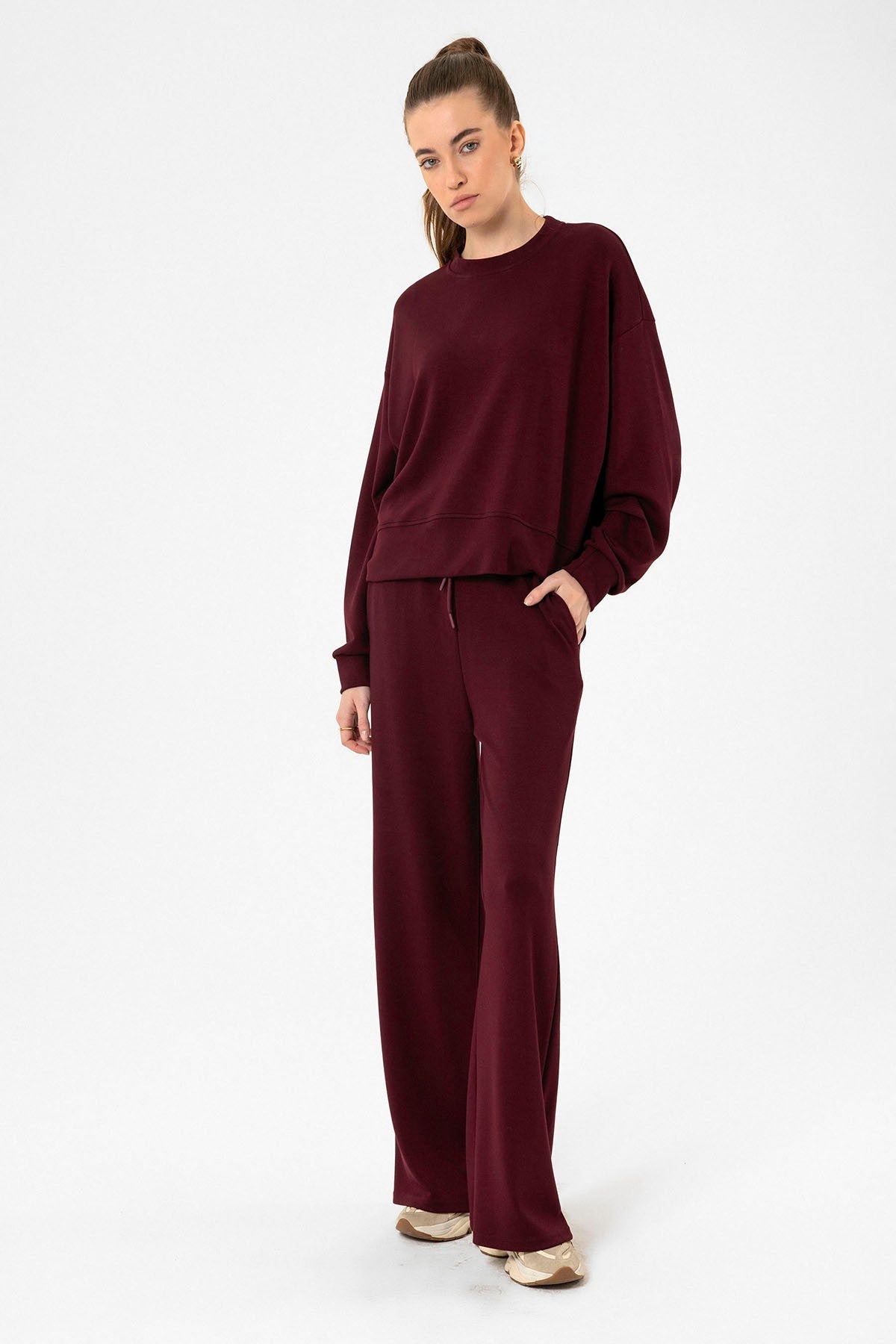Women's Flared-Leg Sweatsuit Set