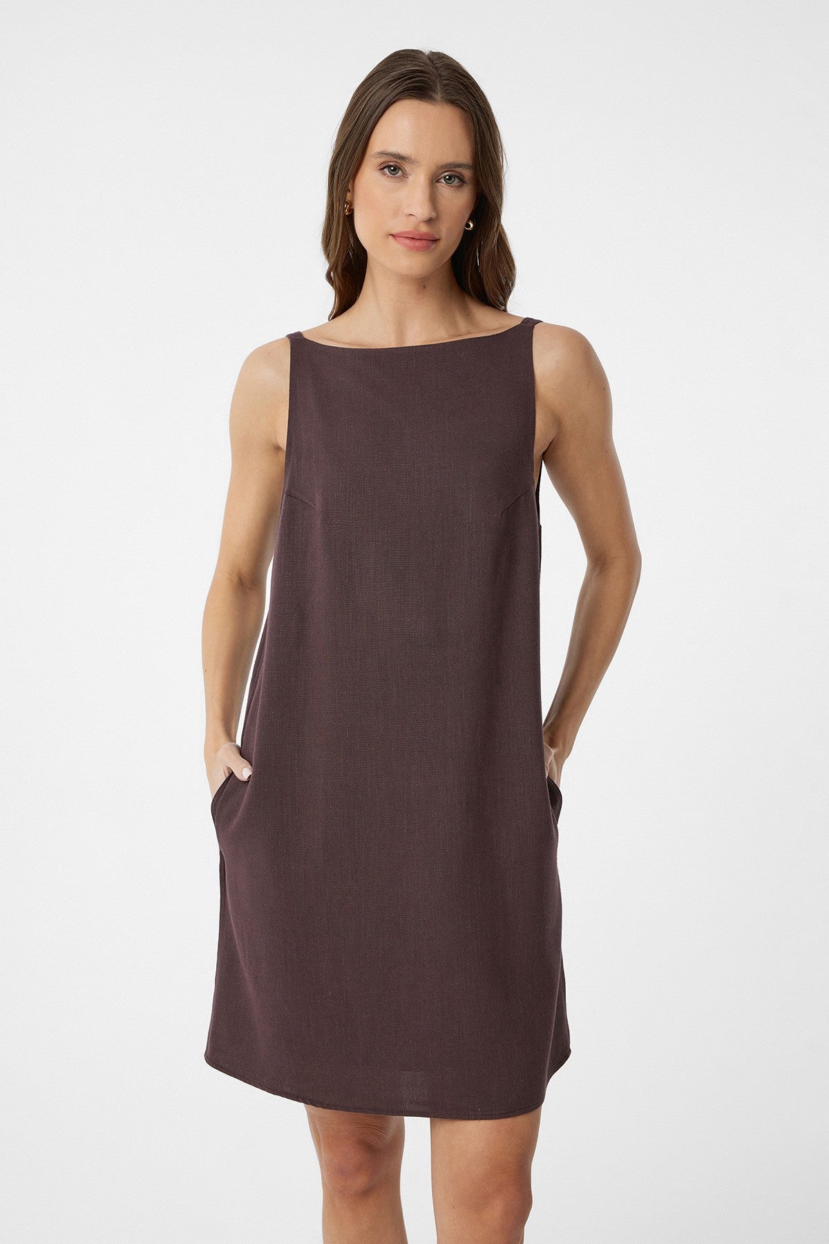 Antioch Linen-Blend Women's Mini Dress
