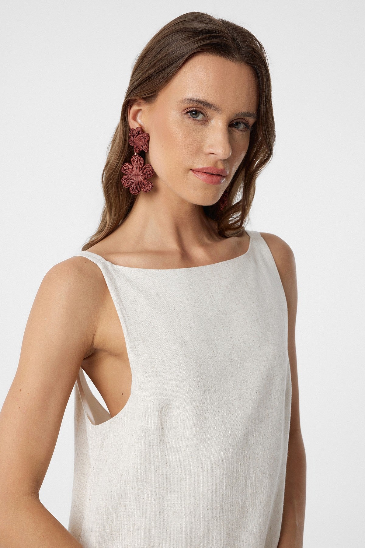 Antioch Linen-Blend Women's Mini Dress