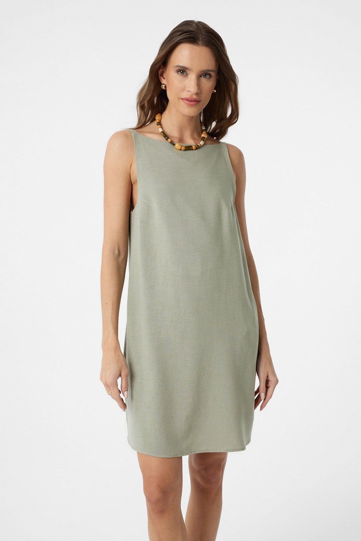 Antioch Linen-Blend Women's Mini Dress