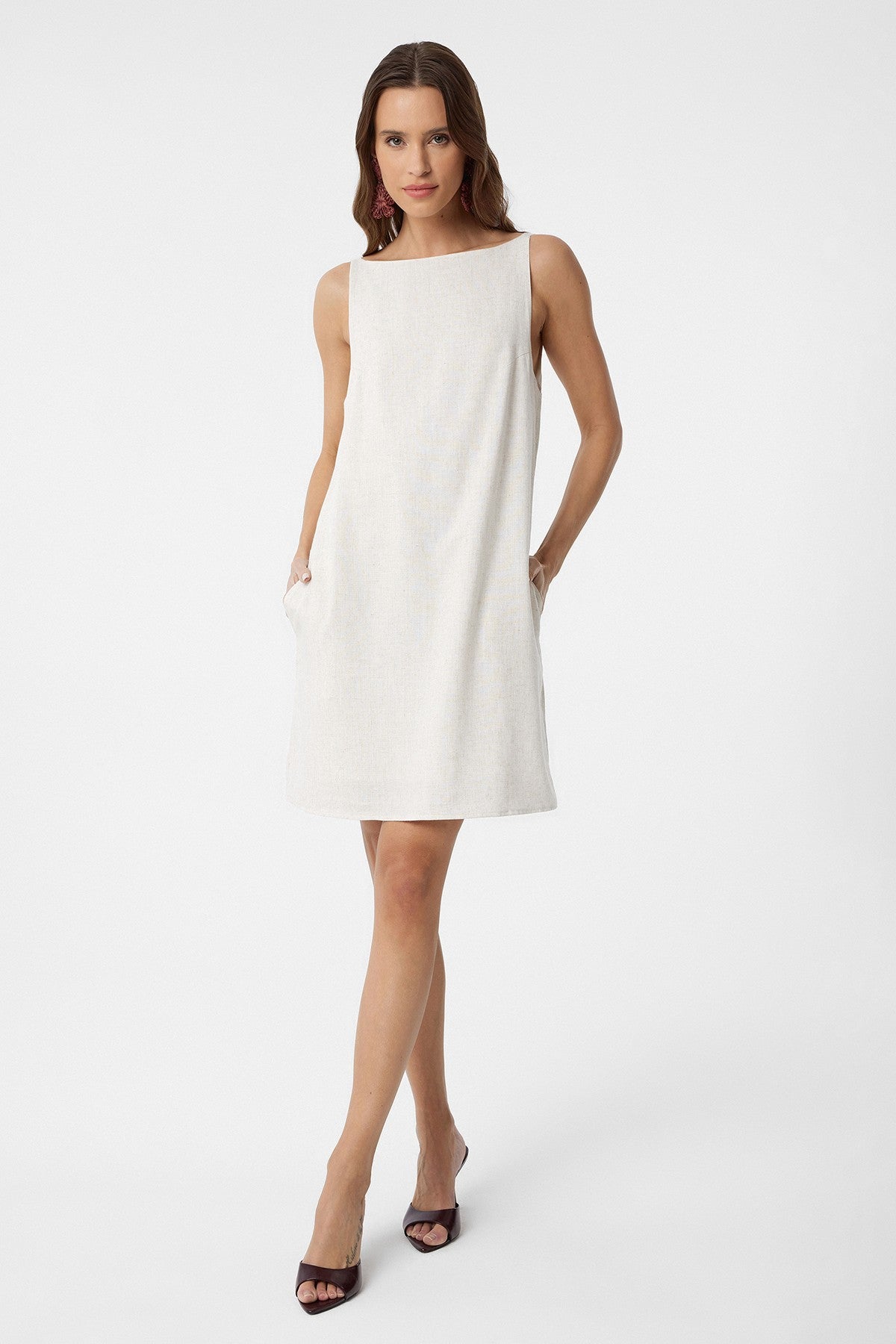 Antioch Linen-Blend Women's Mini Dress