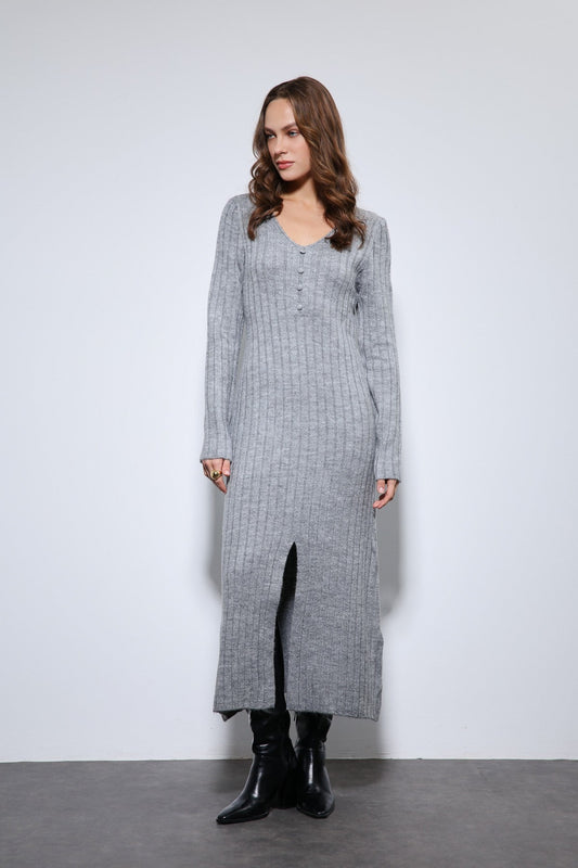 Antioch Slit-Detail Knit Dress