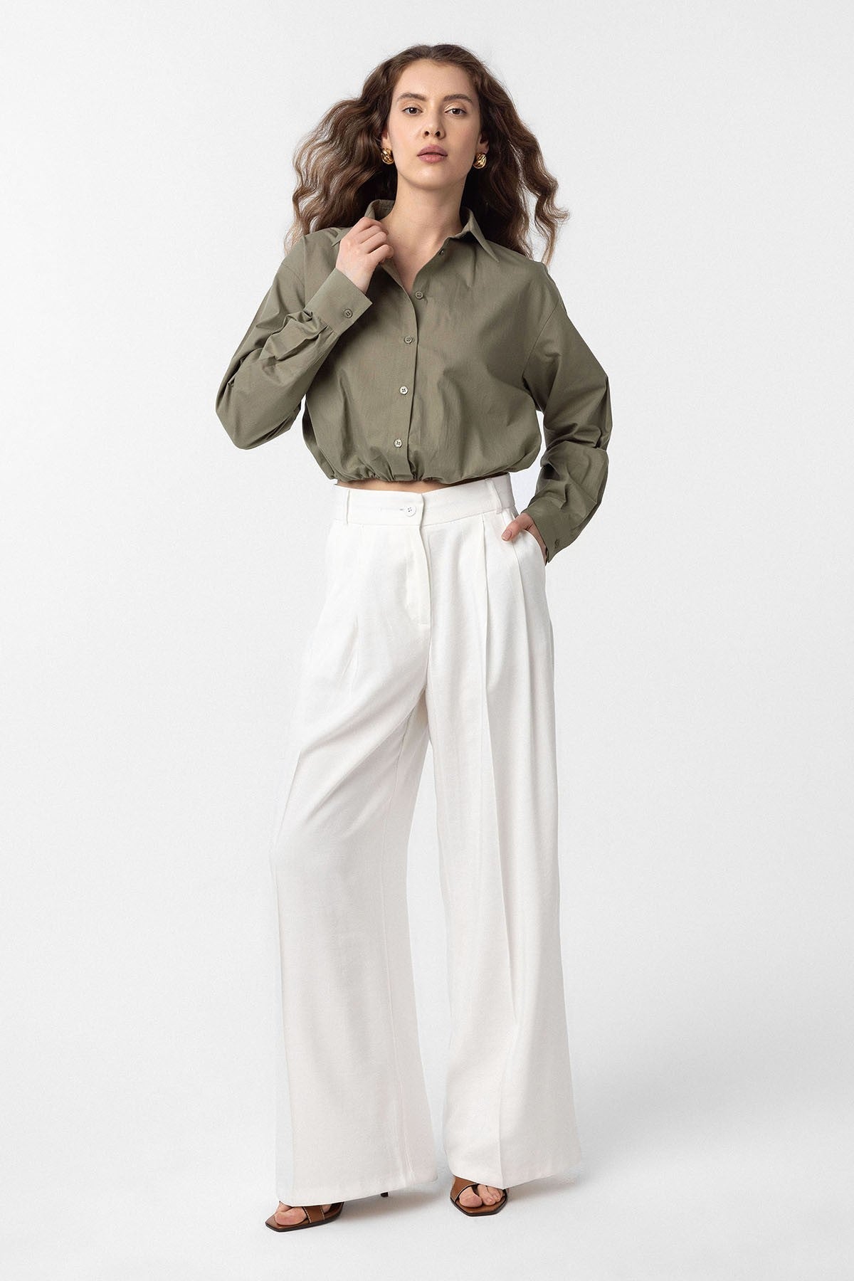 Antioch Crop Poplin Women's Shirt