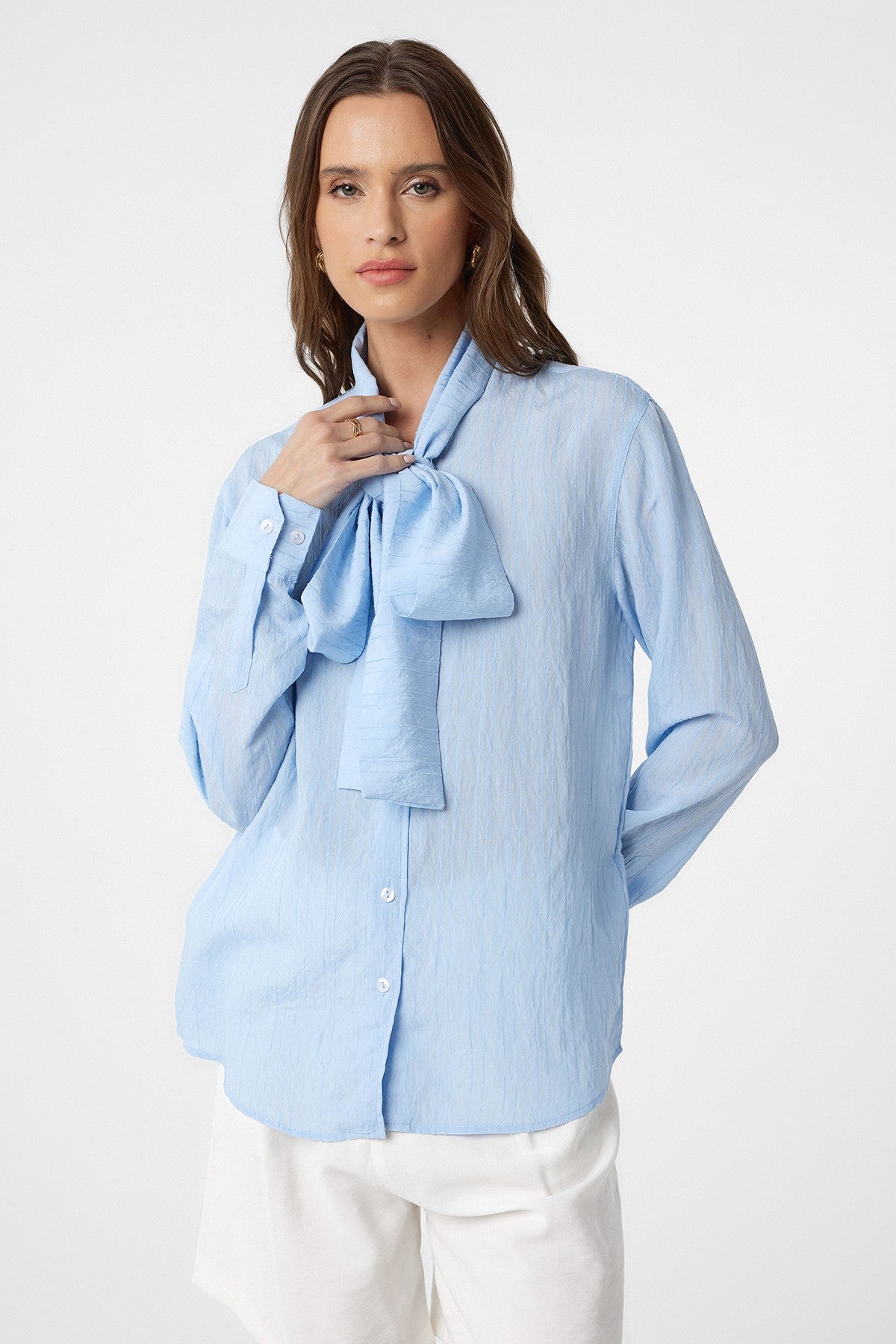Antioch-Style Women's Shirt with a Scarf