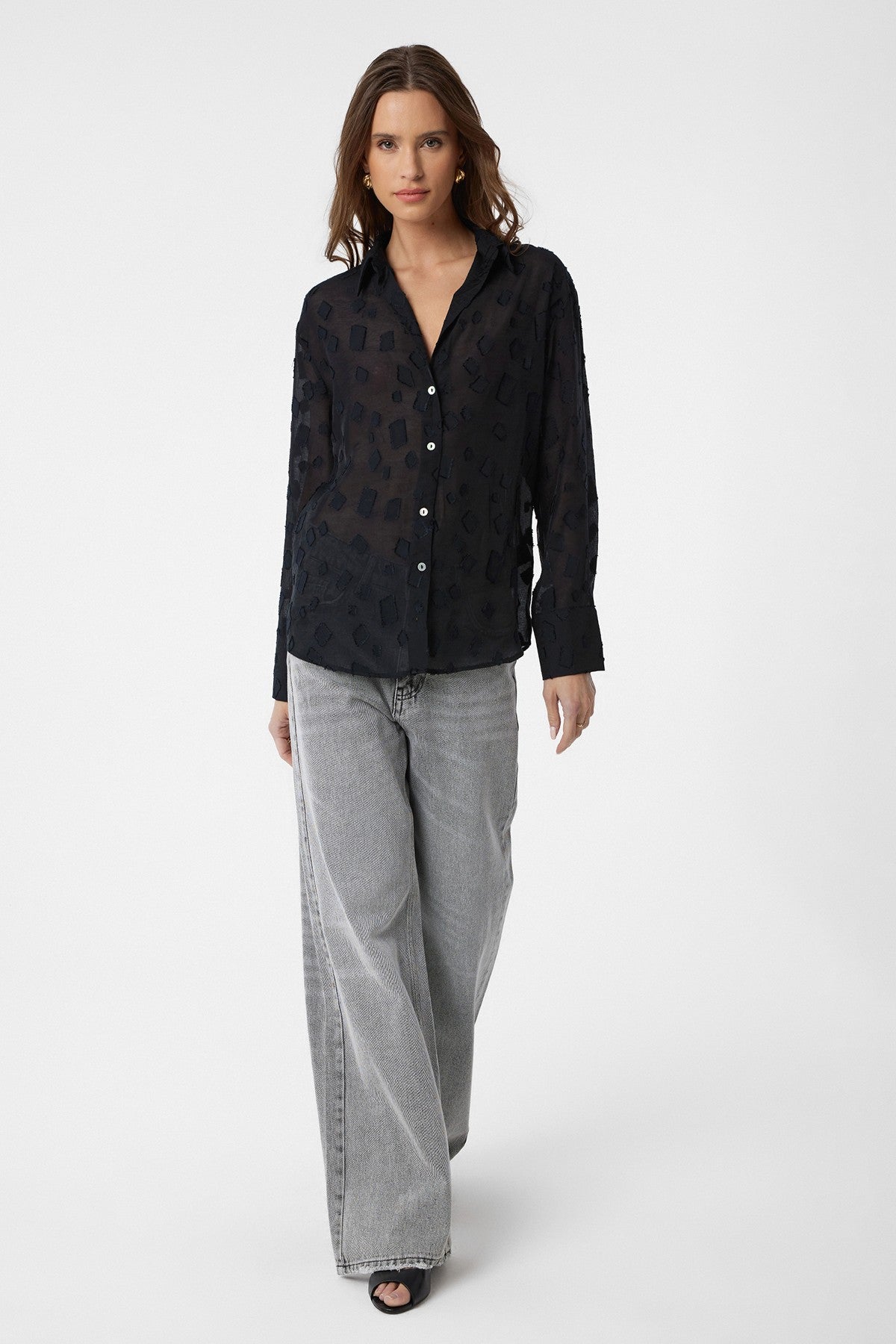 Transparent Shirt with Antioch Pattern