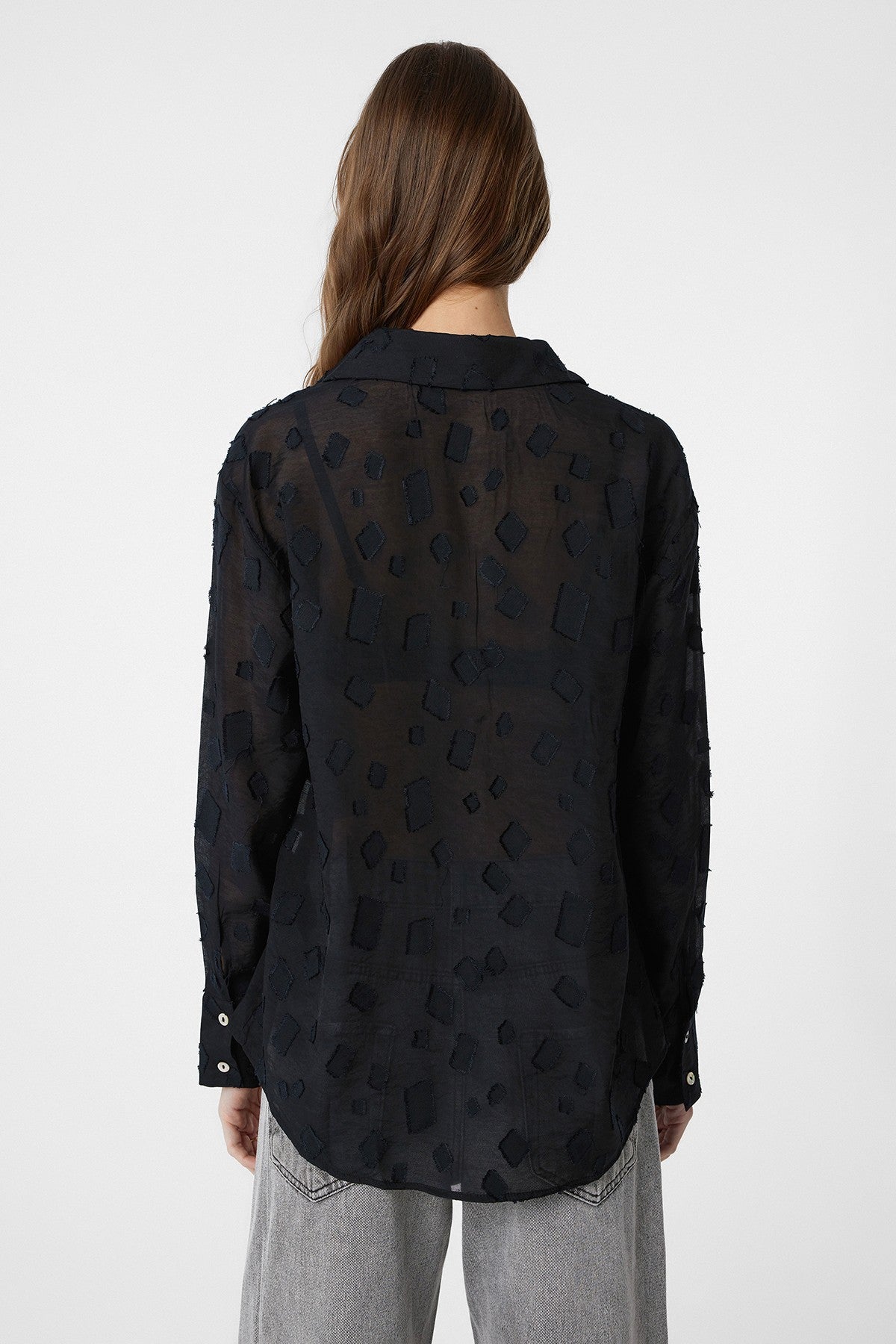 Transparent Shirt with Antioch Pattern