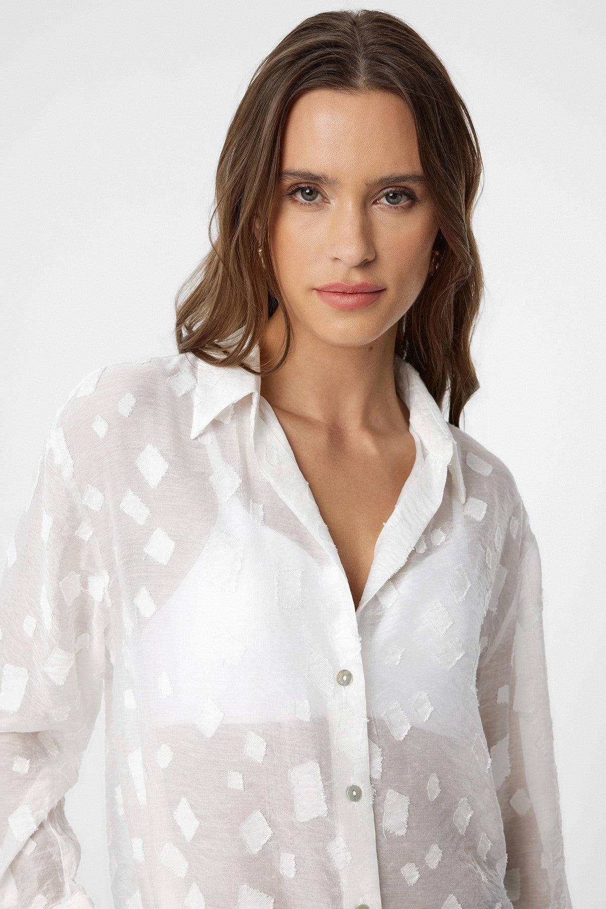 Transparent Shirt with Antioch Pattern