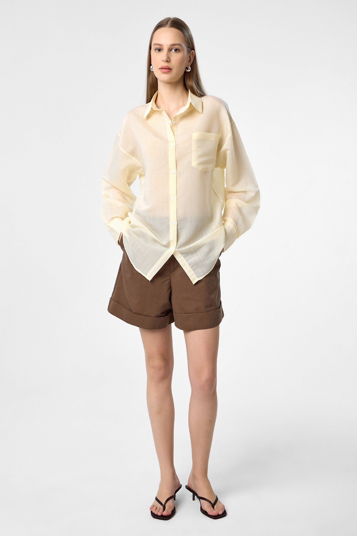 Antioch Relax Fit Striped Long-Sleeve Women's Shirt