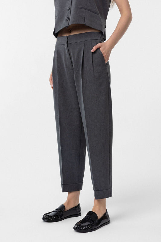 Antioch Women's Double-Cuff Pants with Pleats