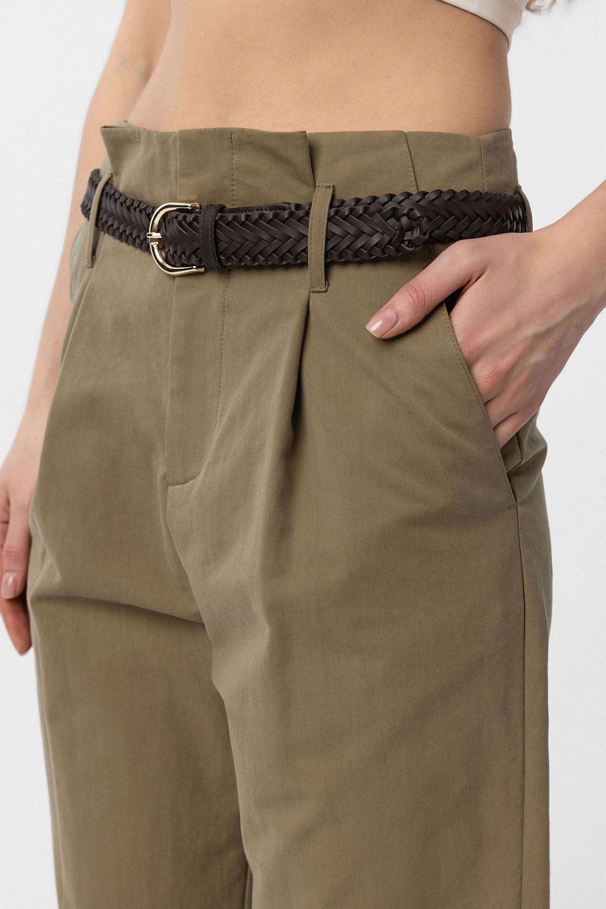 Antioch High-Waisted Button-Front Women's Pants