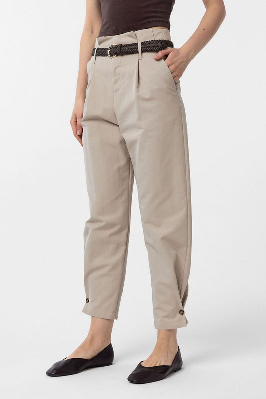 Antioch High-Waisted Button-Front Women's Pants