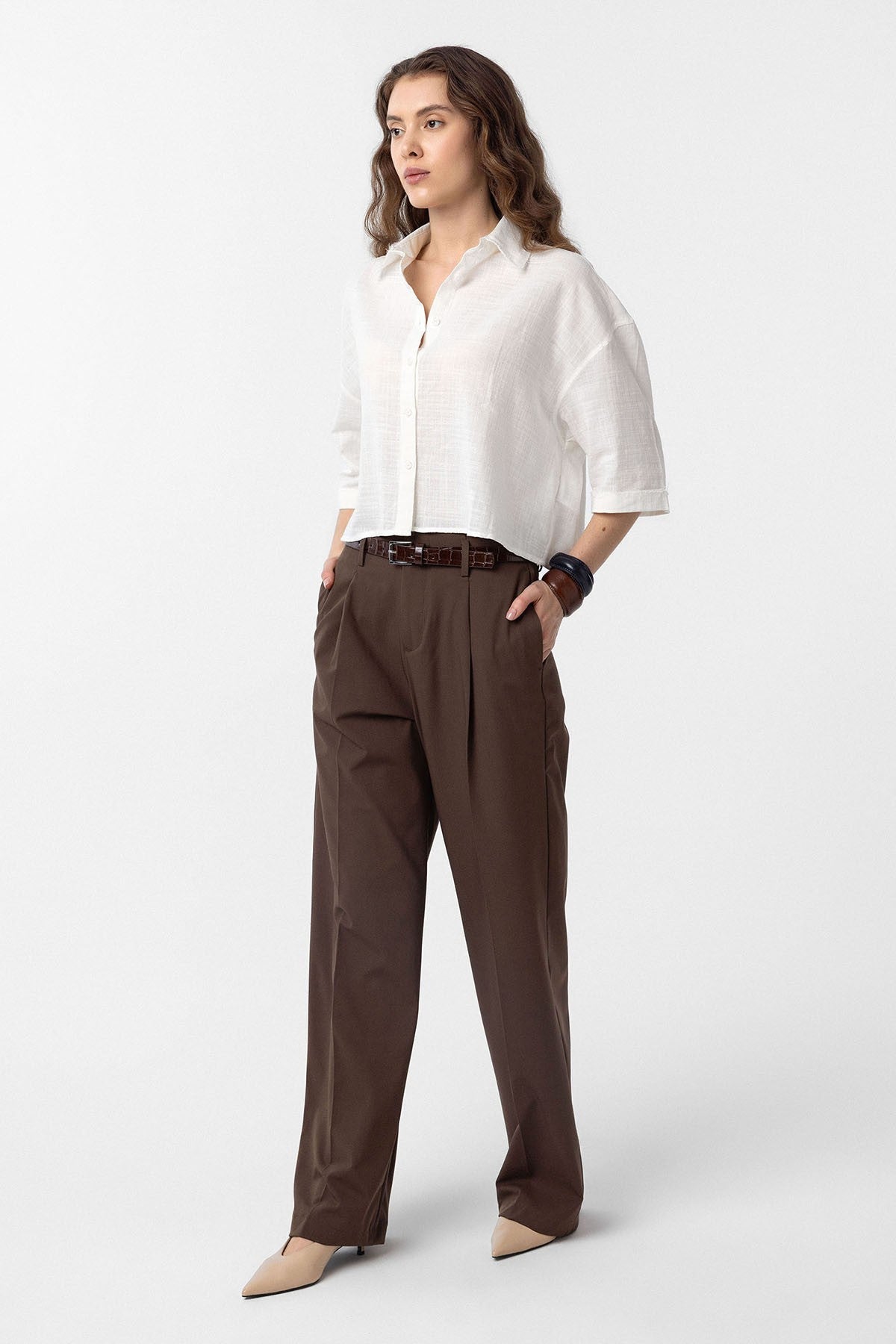 Antioch High-Waisted Pleated Women's Pants