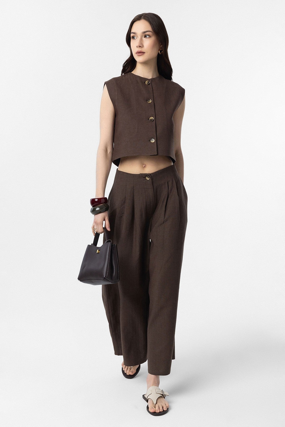 Antioch Women's Linen-Blend Culottes