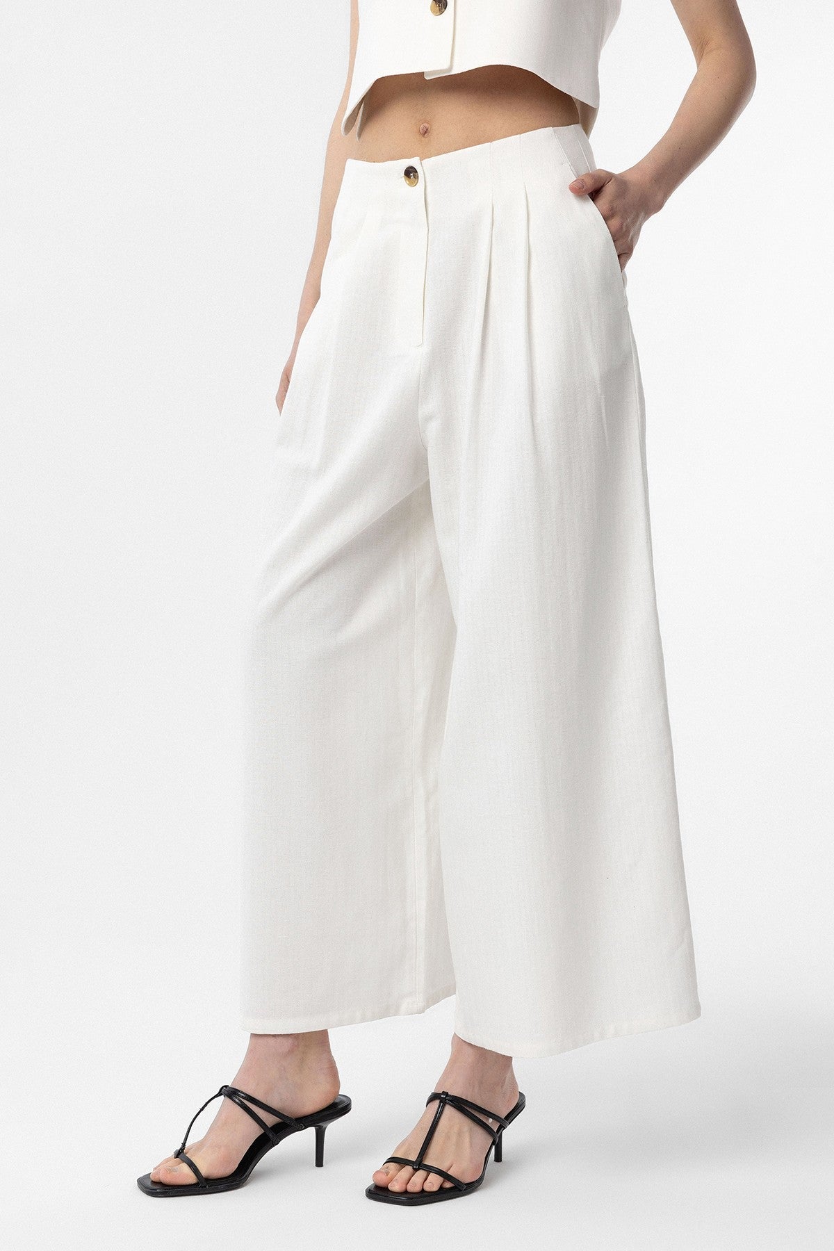 Antioch Women's Linen-Blend Culottes