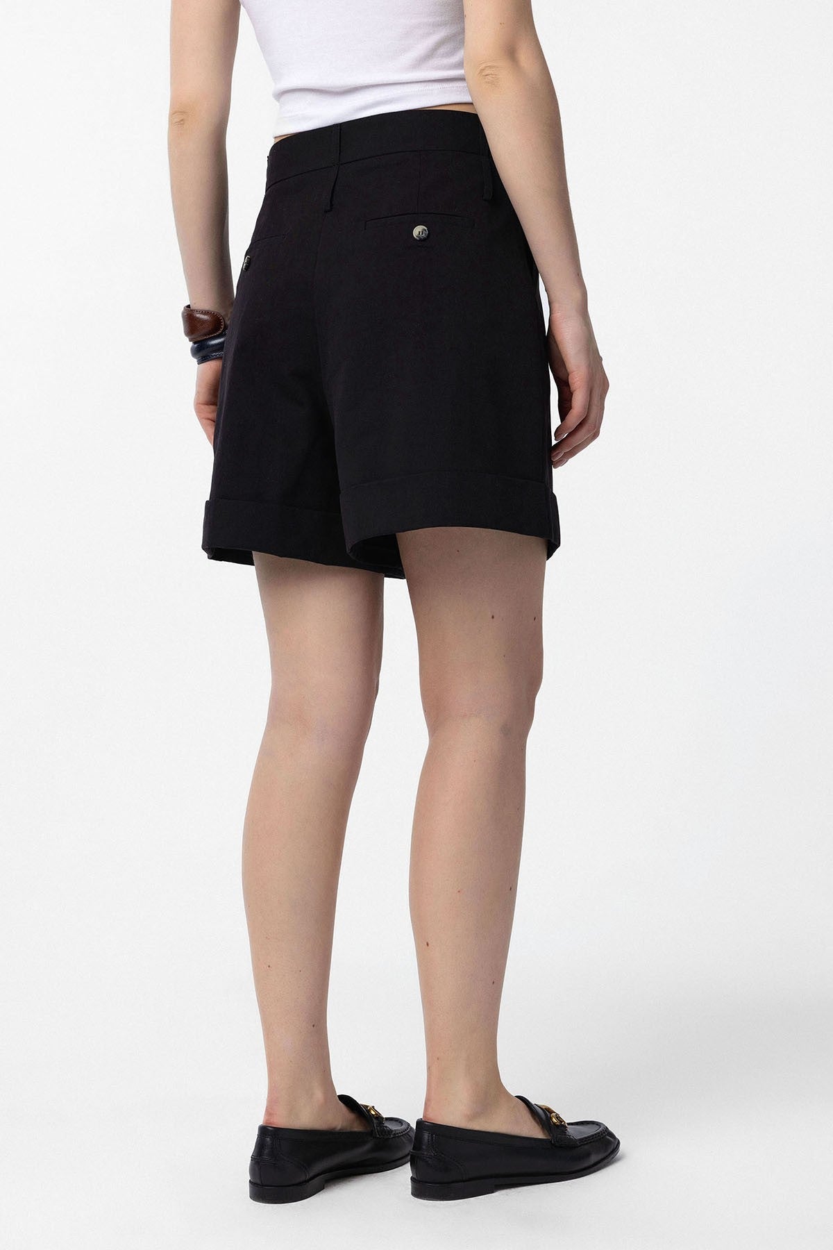 Antioch Women's High-Waisted Bermuda Shorts with Pockets