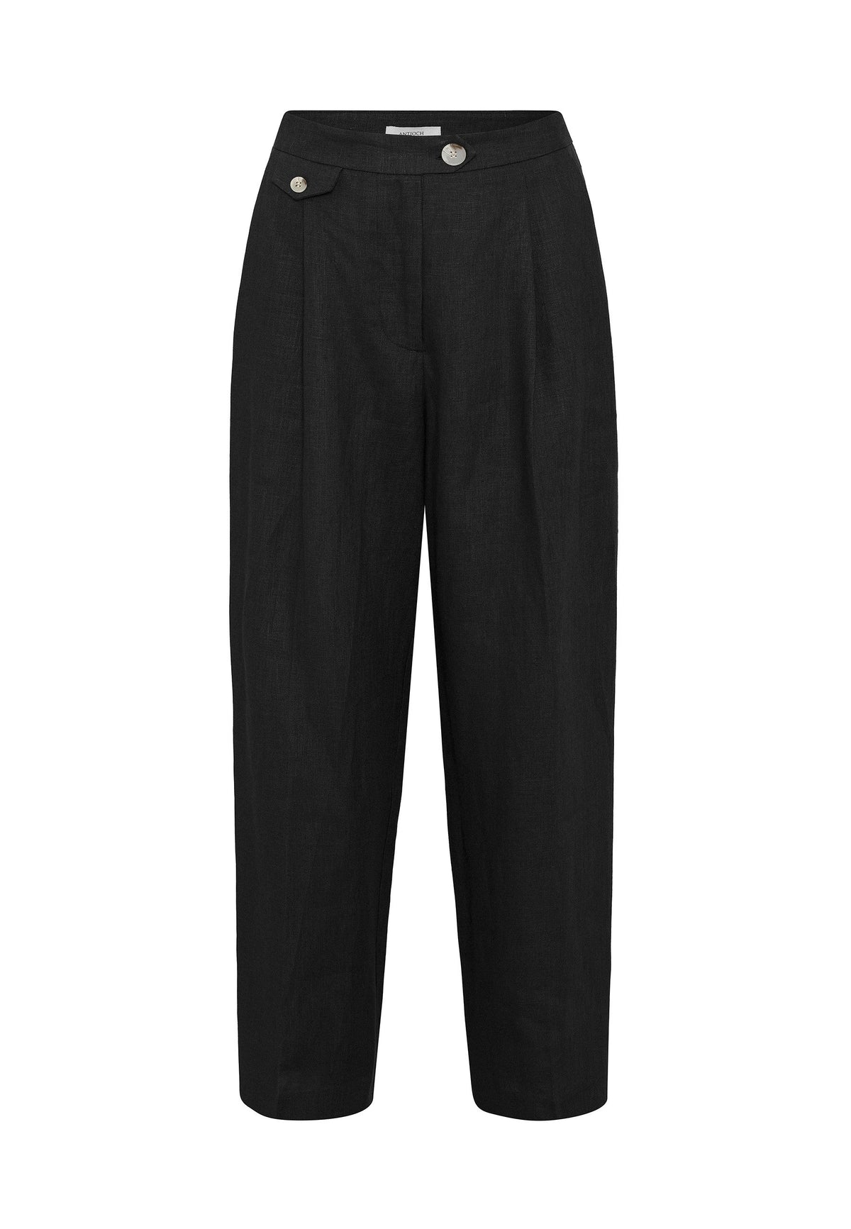 Antioch 100% Linen High-Waisted Pleated Women's Pants