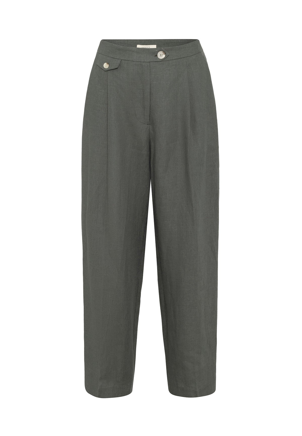 Antioch 100% Linen High-Waisted Pleated Women's Pants