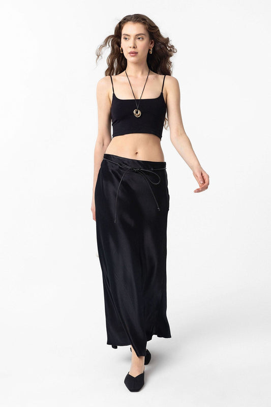 Antioch Arched Satin Long Women's Skirt