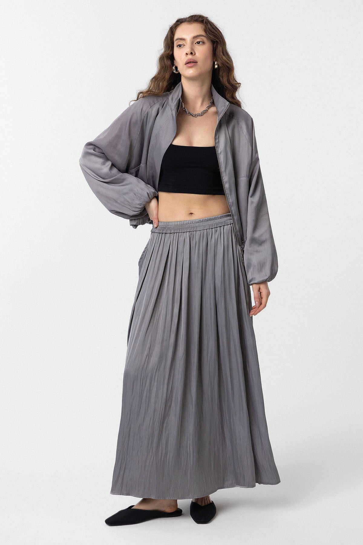 Antioch Long, Flowy, Pleated Women's Skirt
