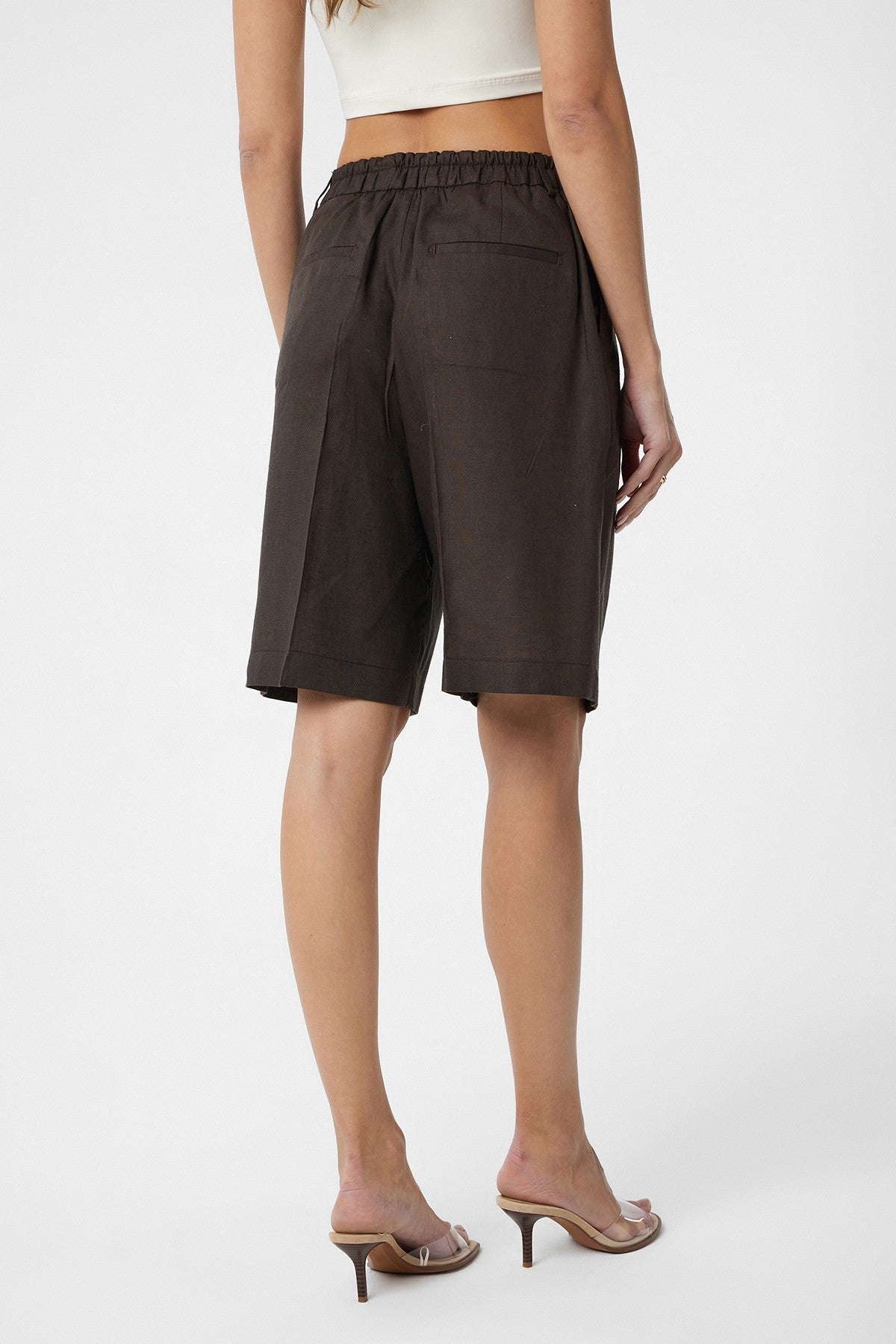 Antioch Women's Bermuda Shorts with Linen Blend
