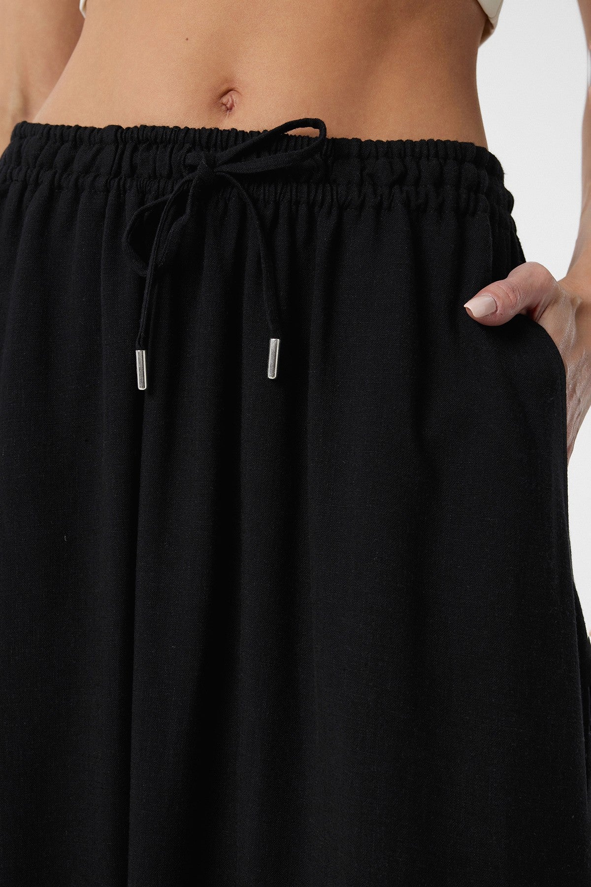 Antioch Women's Long Skirt with Linen Blend