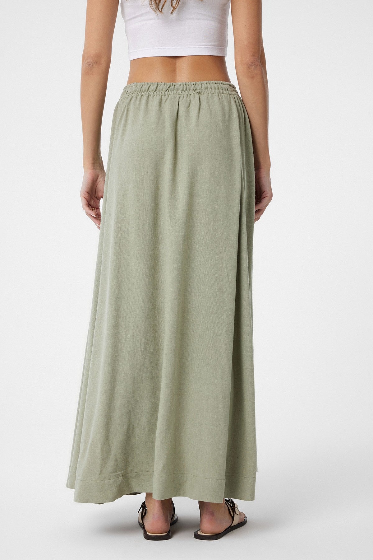 Antioch Women's Long Skirt with Linen Blend