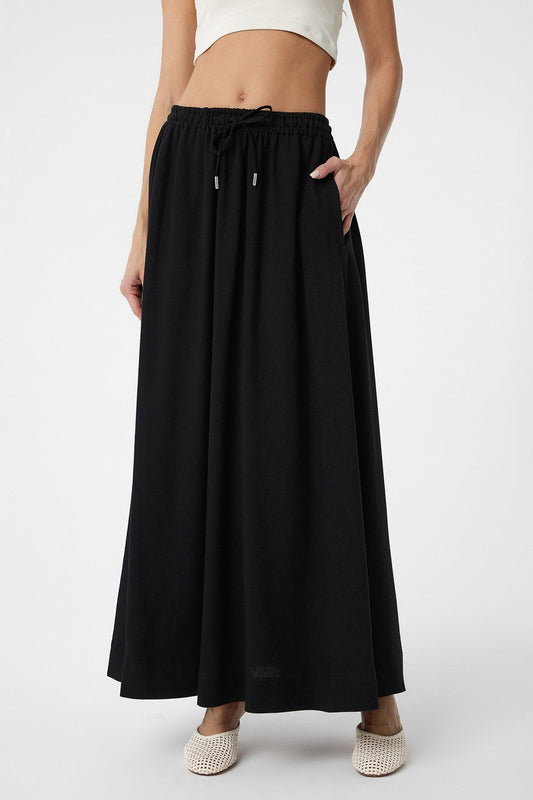 Antioch Women's Long Skirt with Linen Blend