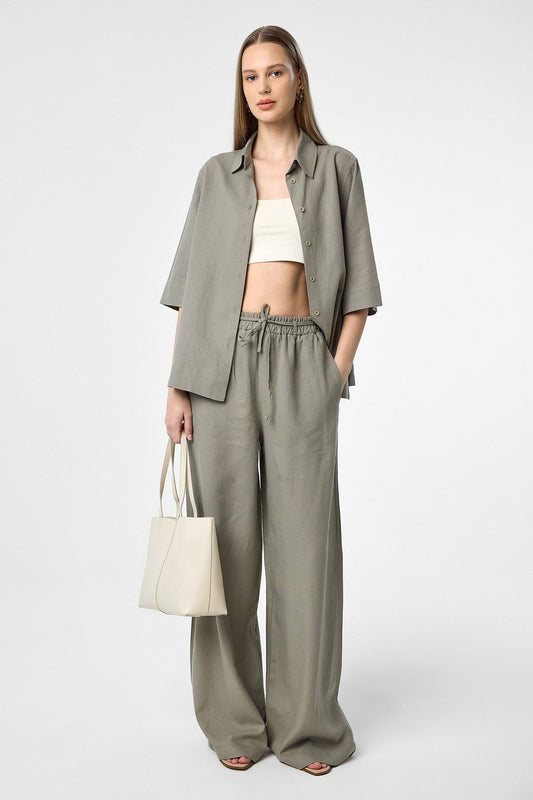 Women's Linen-Blend Pants
