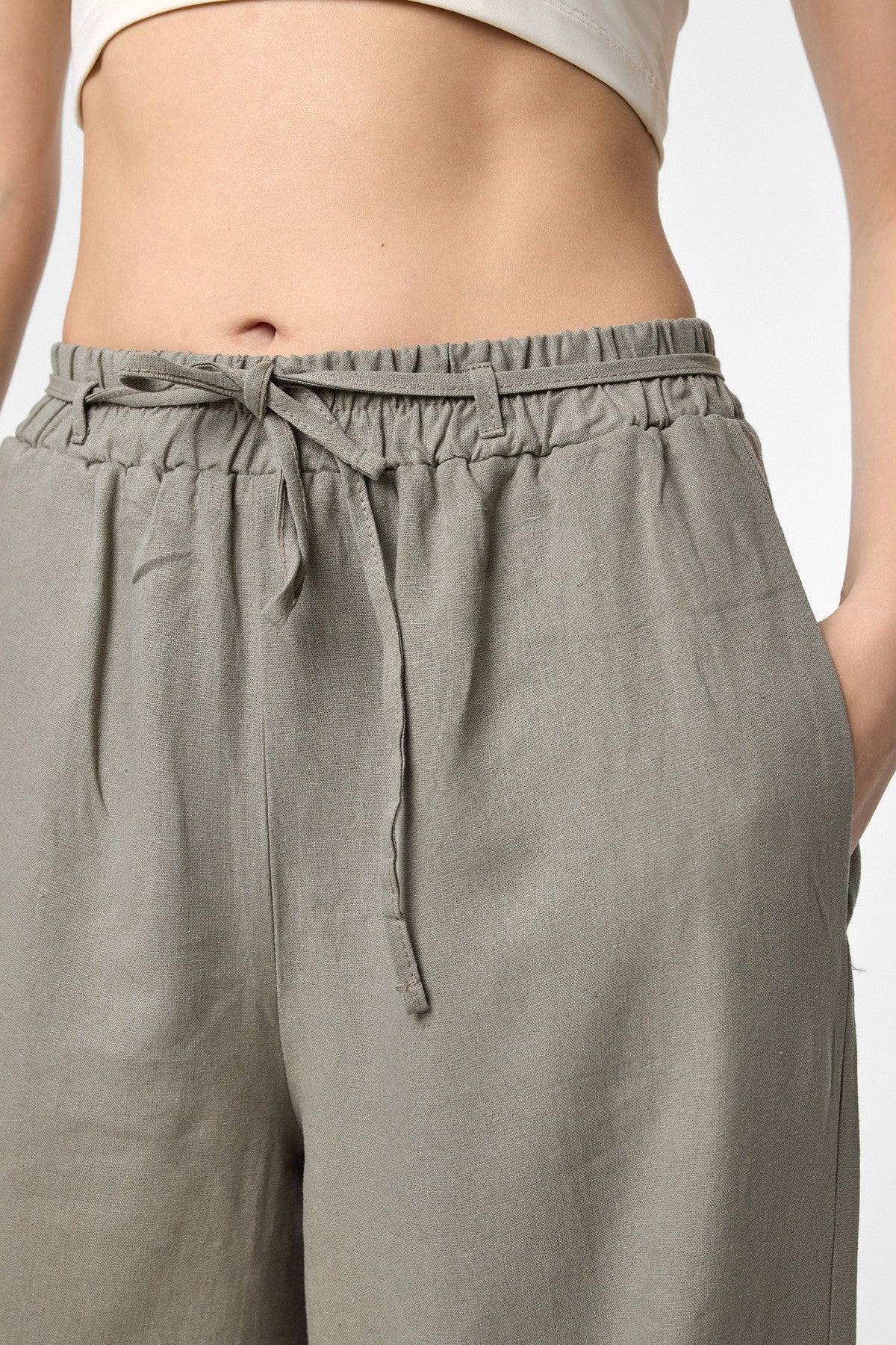 Women's Linen-Blend Pants