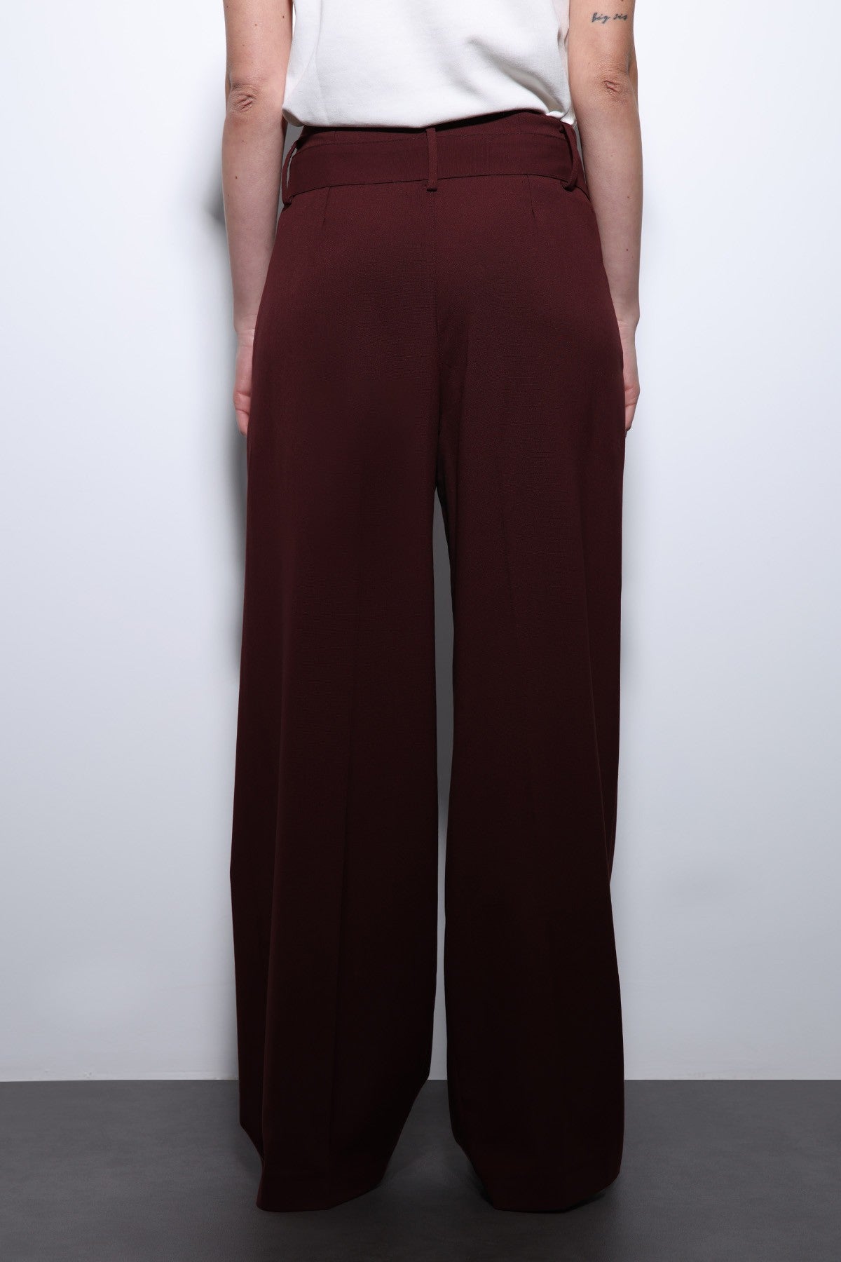 Antioch Arched-Waist Pleated Wide-Leg Women's Pants