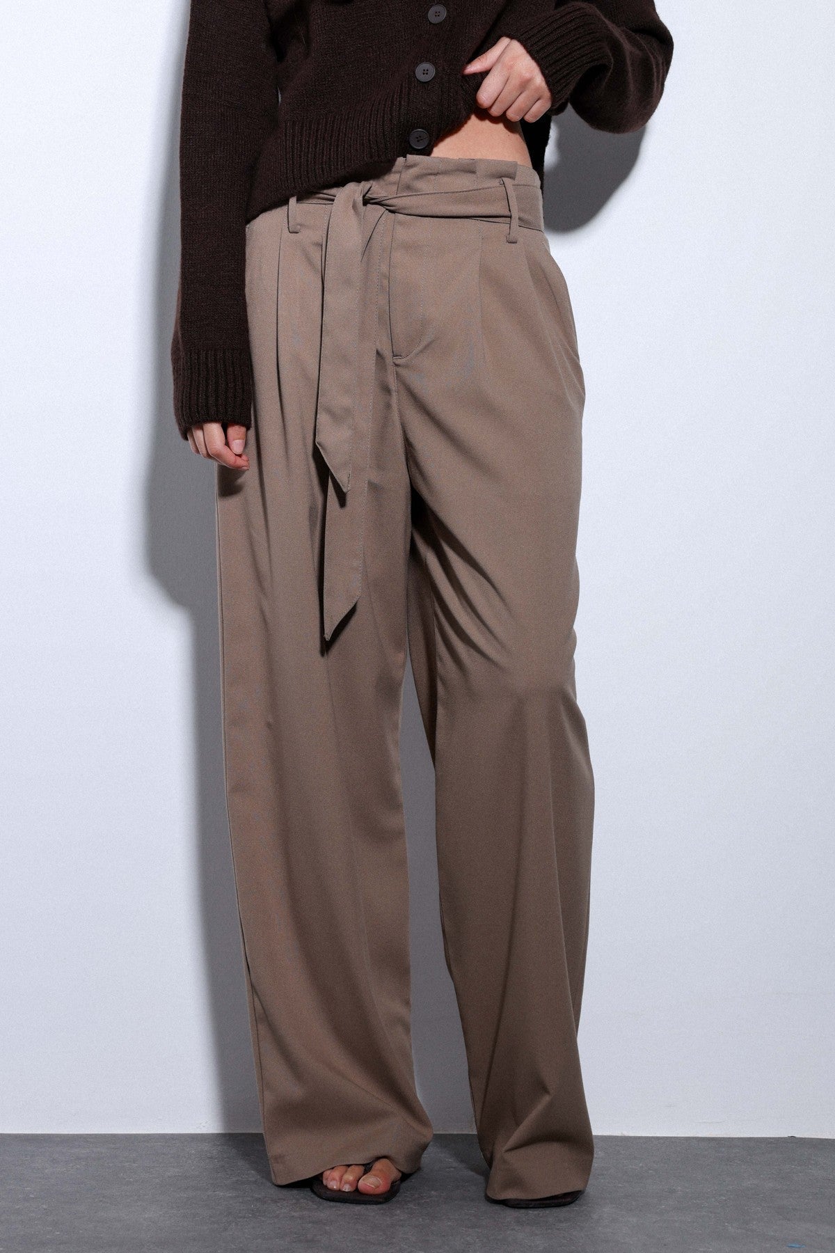 Antioch Arched-Waist Pleated Wide-Leg Women's Pants
