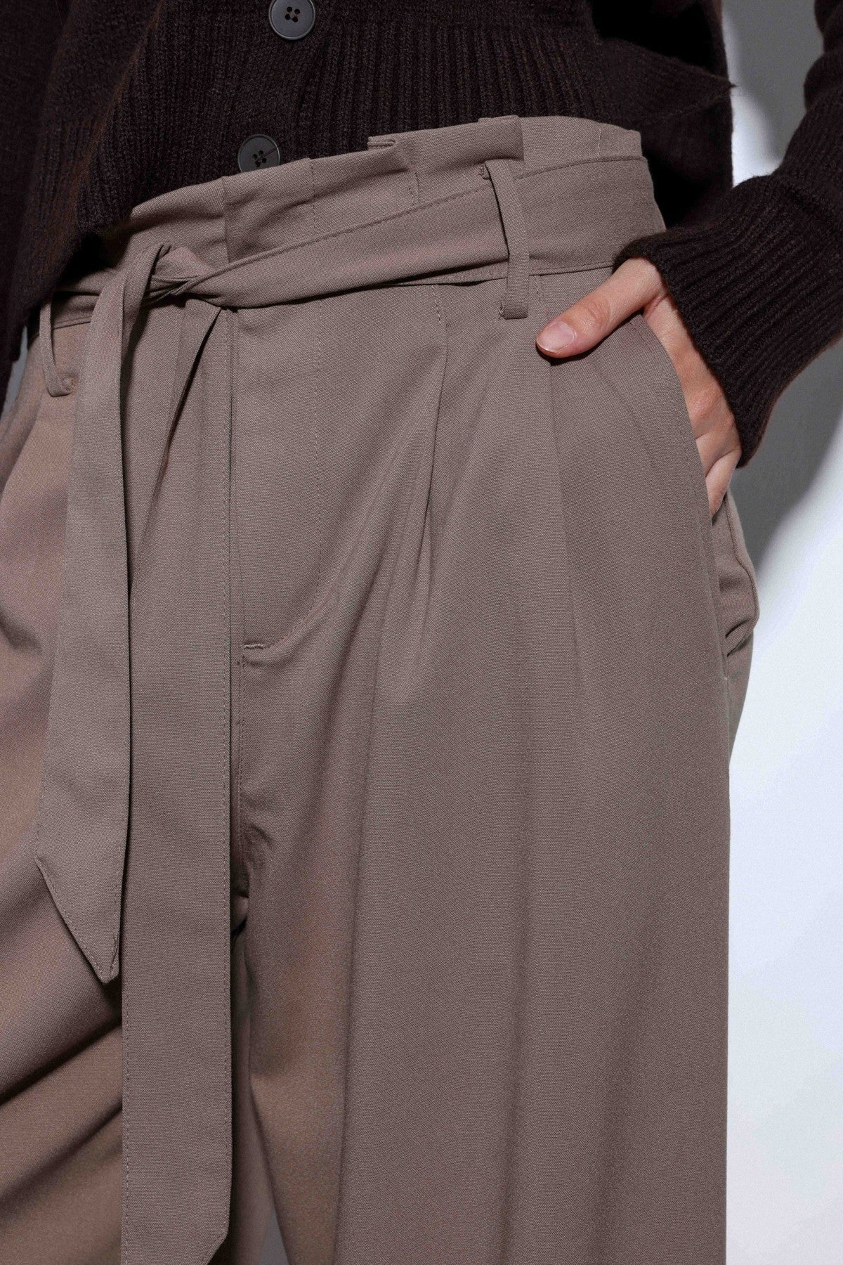 Antioch Arched-Waist Pleated Wide-Leg Women's Pants
