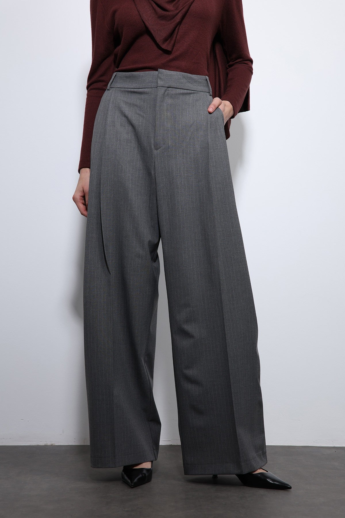 Antioch Striped Wide-Leg Pants