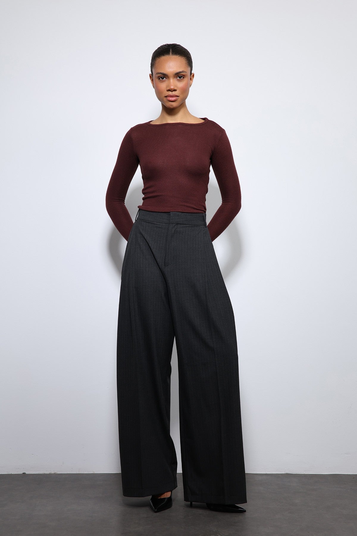 Antioch Striped Wide-Leg Pants