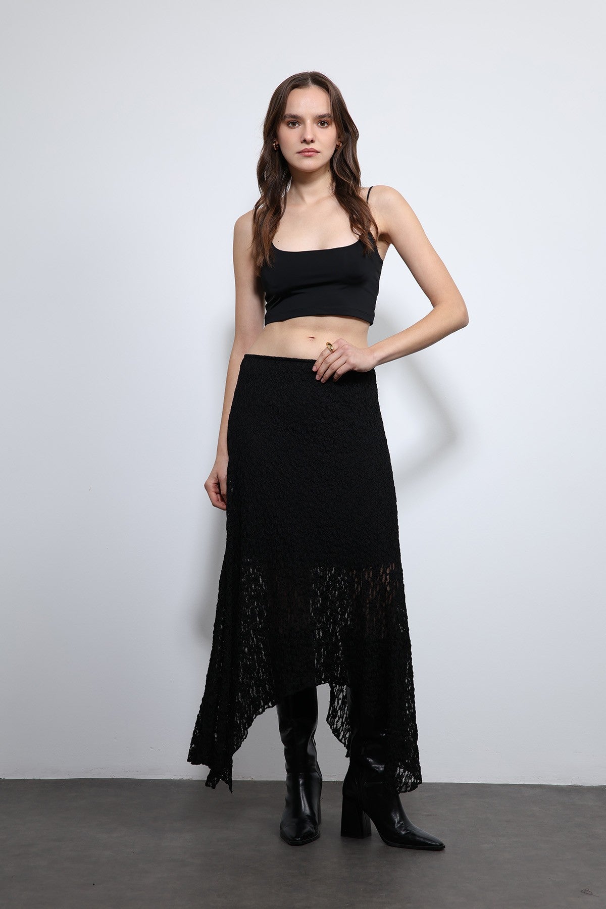 Antioch Lace Midi Skirt