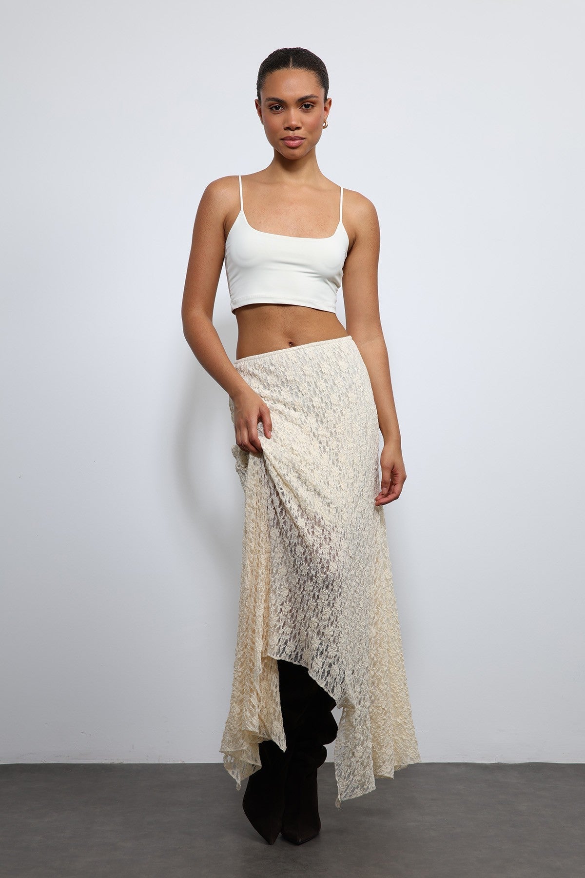 Antioch Lace Midi Skirt