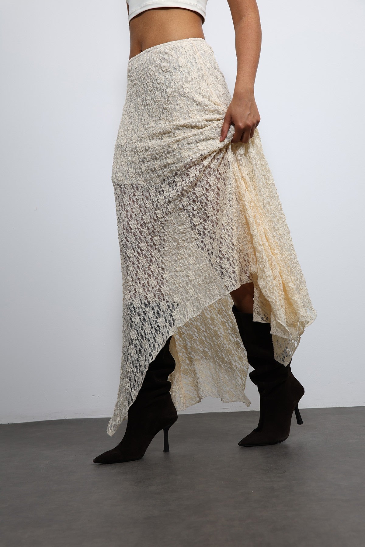 Antioch Lace Midi Skirt