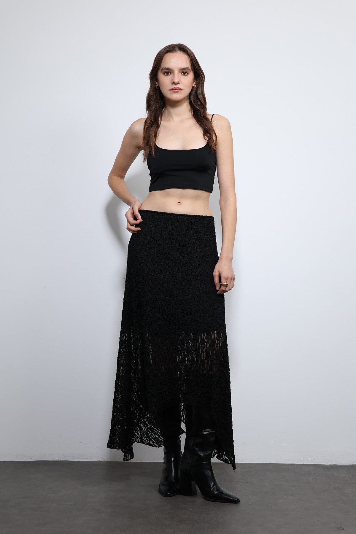 Antioch Lace Midi Skirt