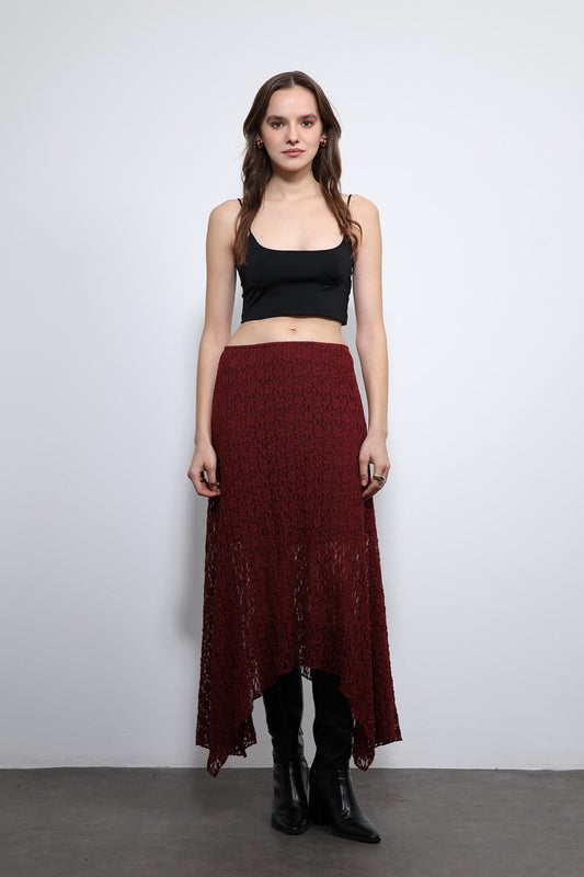 Antioch Lace Midi Skirt