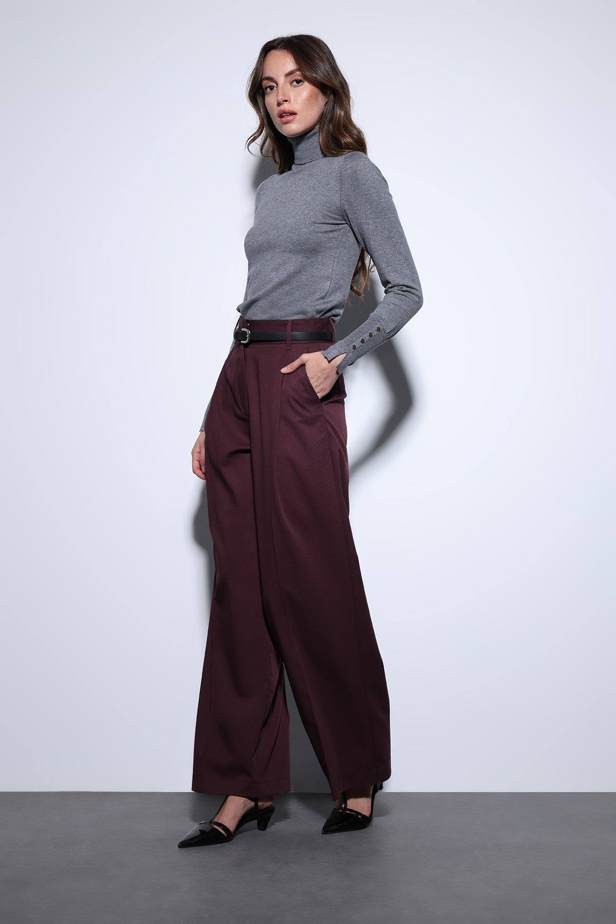 Antioch Stand-Up Collar Knit Sweater