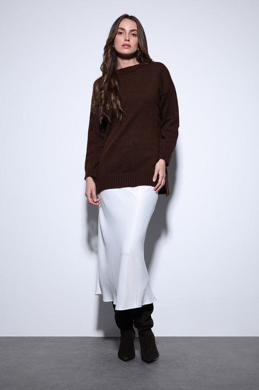 Antioch Women's Sweater with Slit Detail