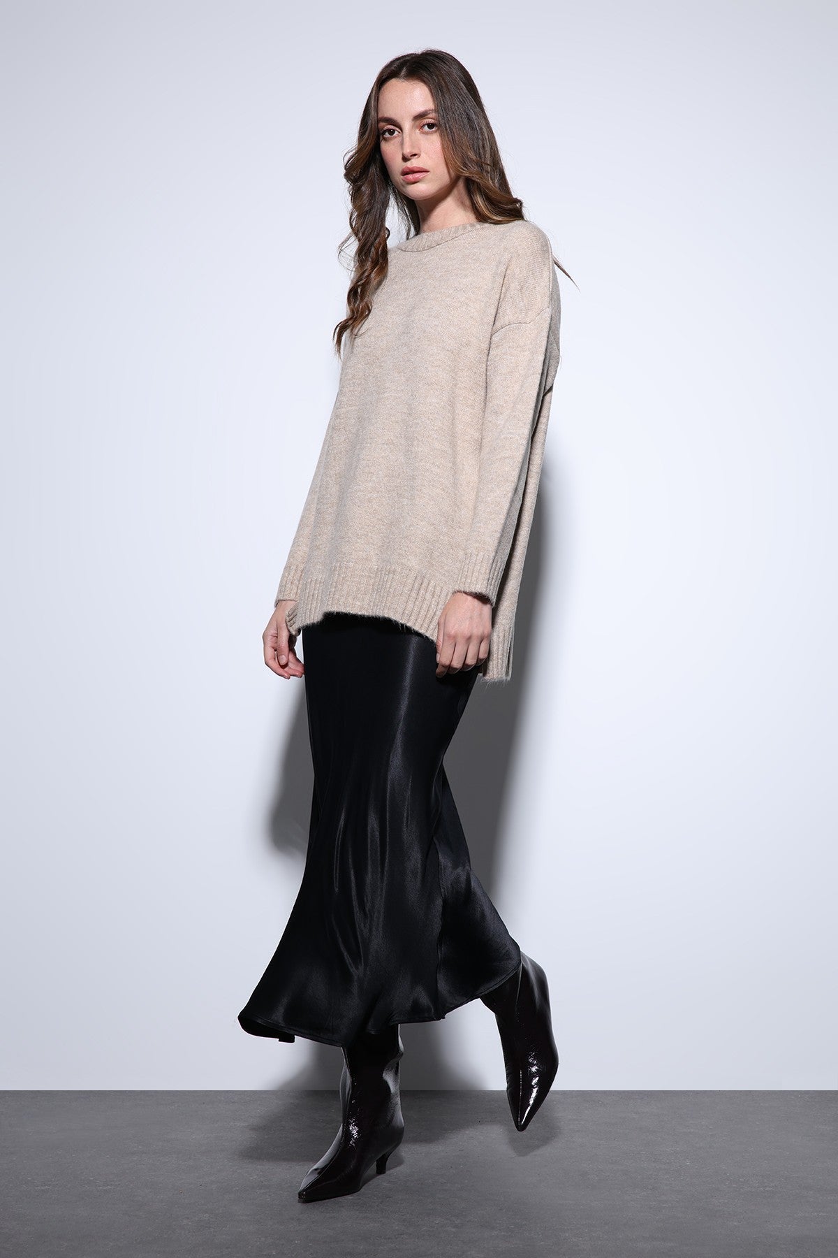 Antioch Women's Sweater with Slit Detail