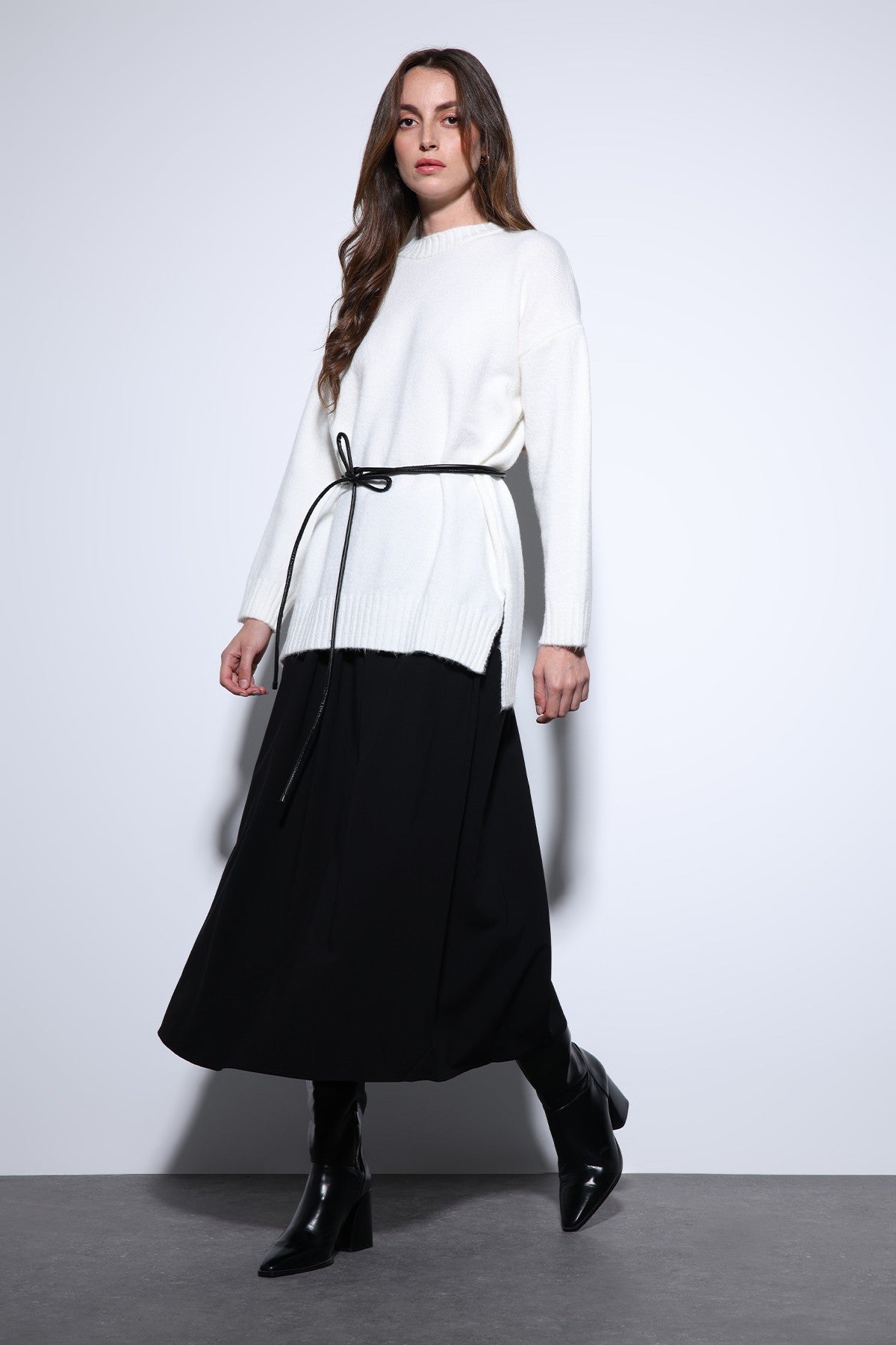 Antioch Women's Sweater with Slit Detail