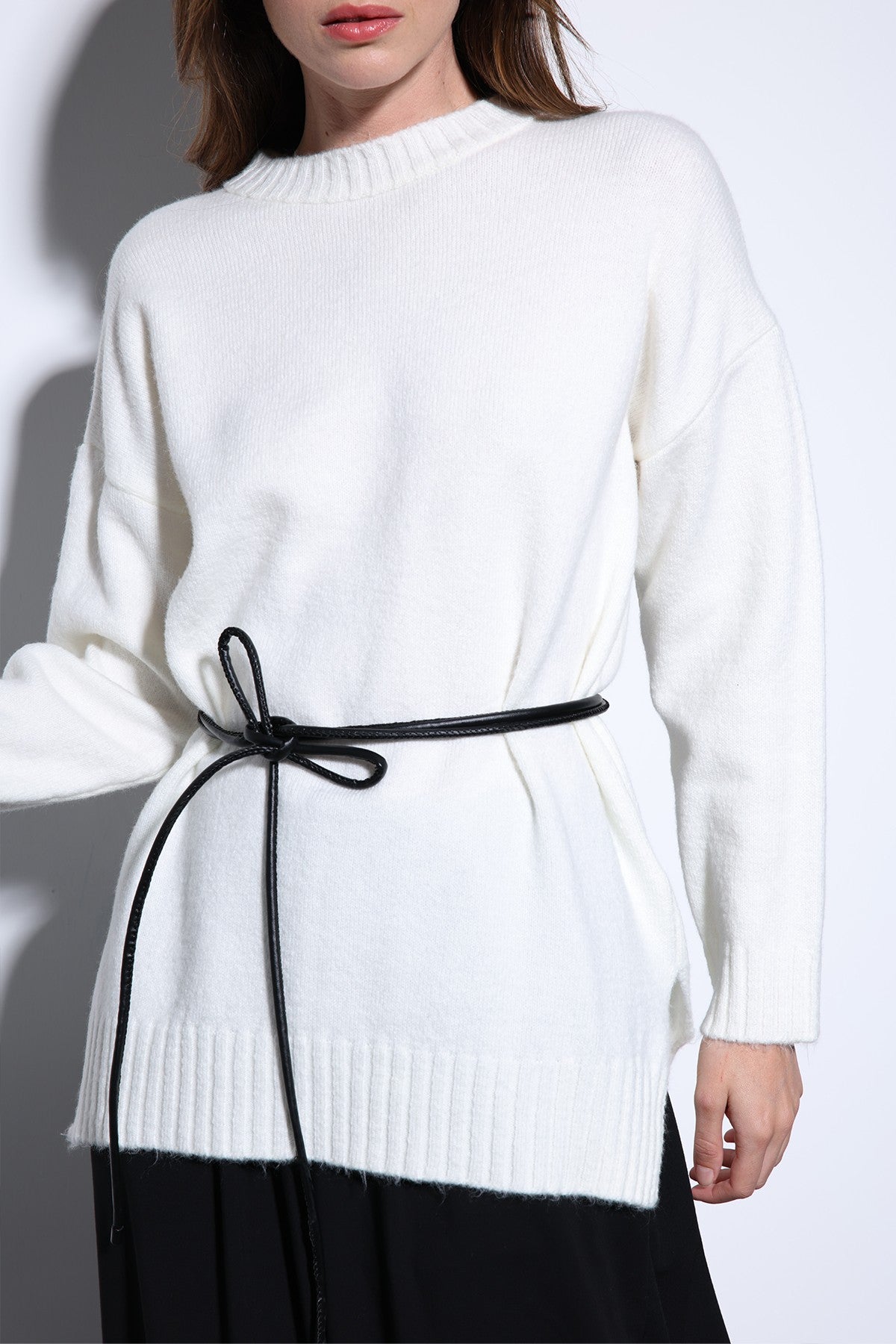 Antioch Women's Sweater with Slit Detail
