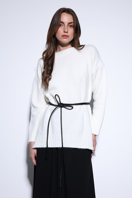 Antioch Women's Sweater with Slit Detail
